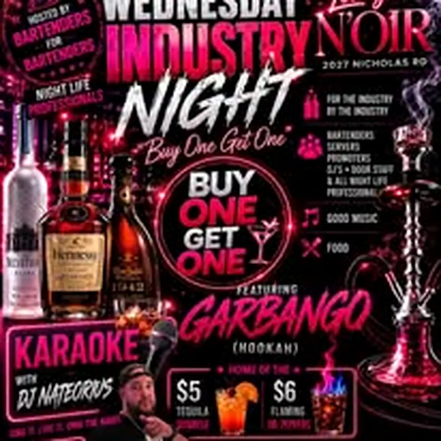 Funk N' Taco themed party flyer at Lounge N'OIR