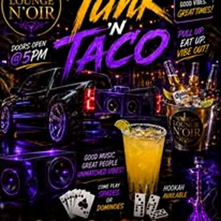 Monday Night $1 Wings flyer at Lounge N'OIR Dayton
